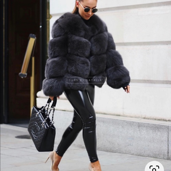 Jackets & Blazers - Genuine Fox Fur Jaket Coat Hooded Hood Vest